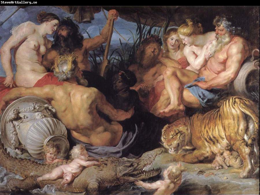 Peter Paul Rubens The Four great rivers of  Antiquity